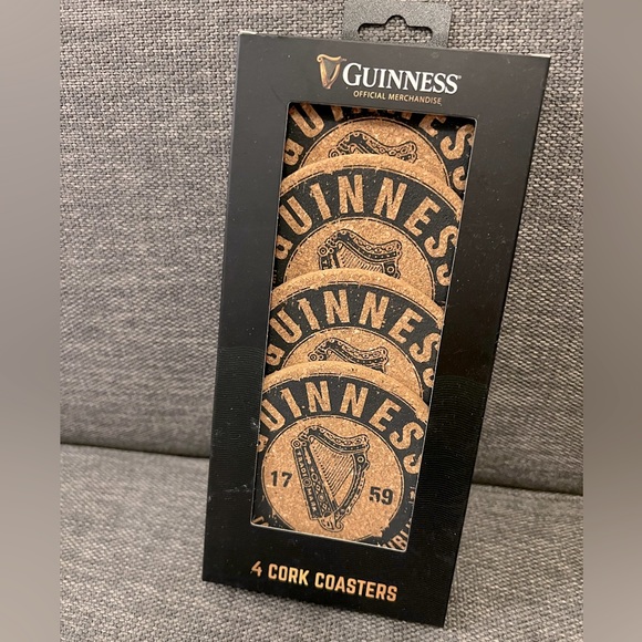 Guinness Cork Coaster Set - Picture 1 of 6